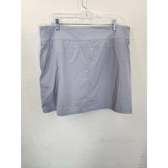 Orvis Women XL Skort Grey Performance Stretch Hiking Athletic Active Side Pocket - Picture 5 of 11